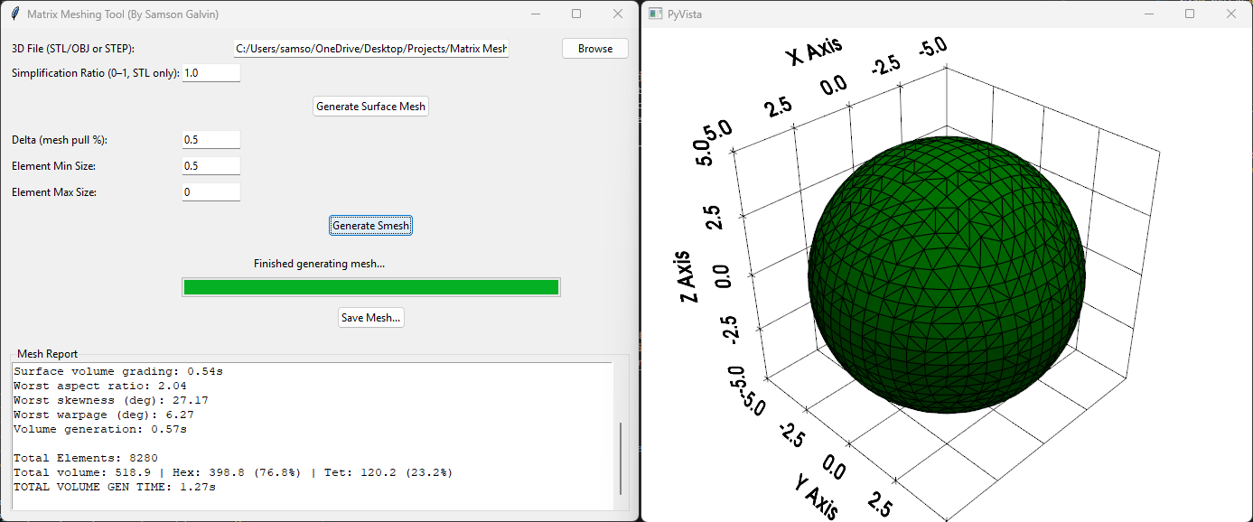 Hex Meshing Tool Version 2 Example